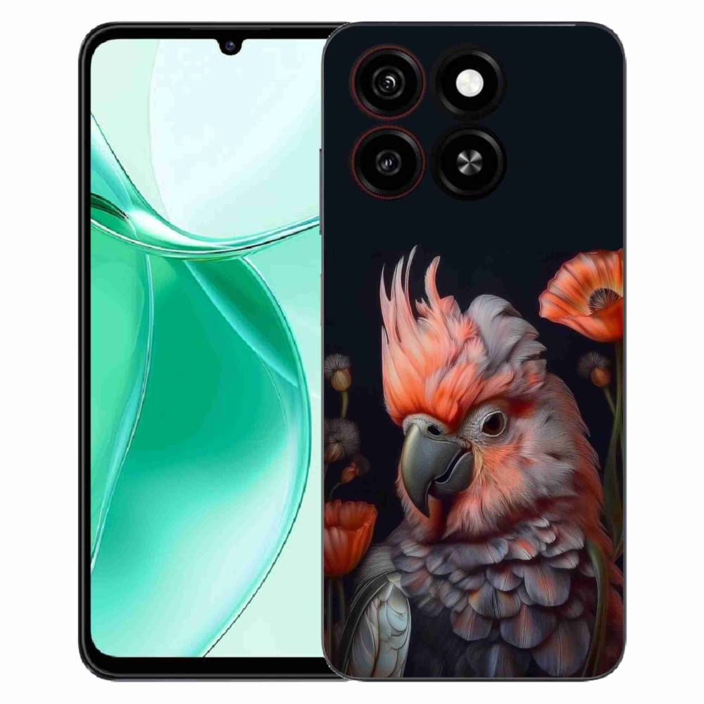ZTE Blade A35 zselés tok mmCase - papagáj kakadu színekben