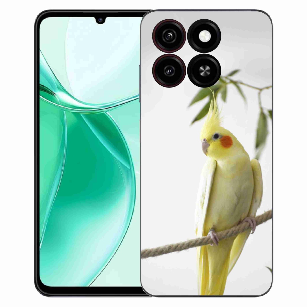 ZTE Blade A35 zselés tok mmCase - papagáj korall chocholatá