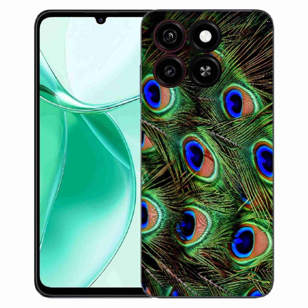 ZTE Blade A35 zselés tok mmCase - pávatoll