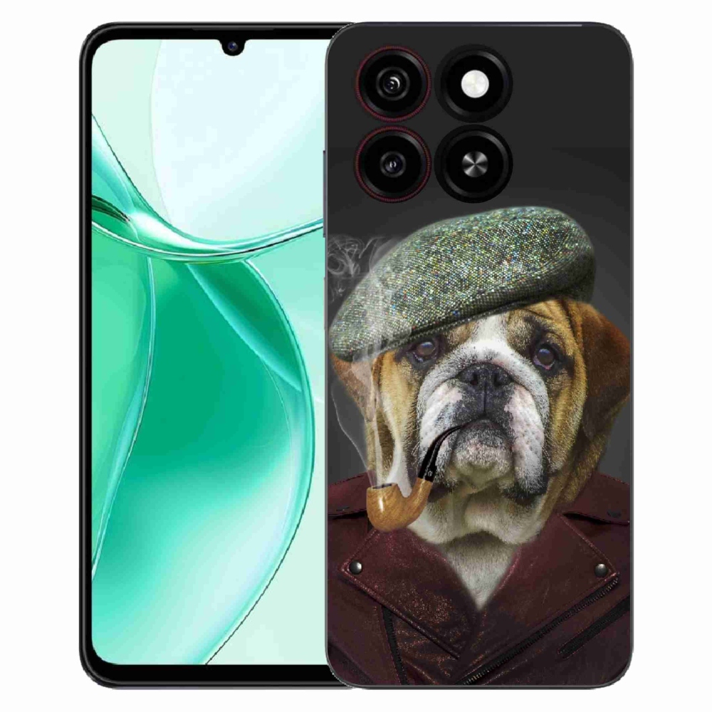 ZTE Blade A35 zselés tok mmCase - kutya csővel