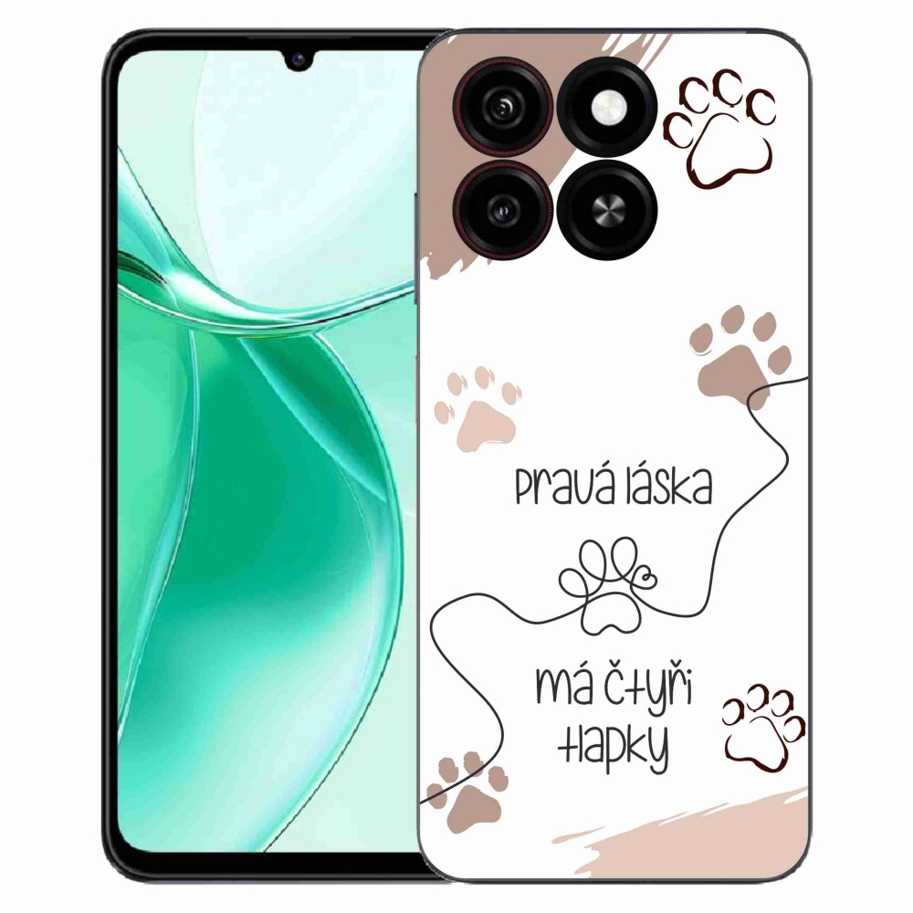 ZTE Blade A35 zselés tok mmCase - kutya motívum 1 fehér háttér