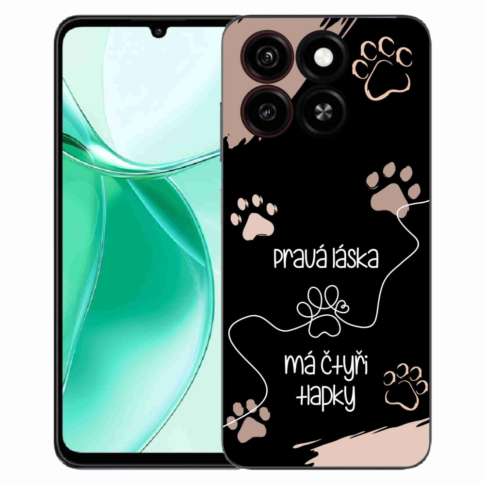 ZTE Blade A35 zselés tok mmCase - kutya motívum 1 fekete háttér