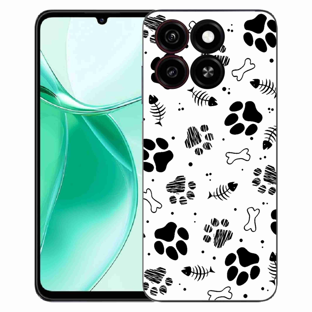 ZTE Blade A35 zselés tok mmCase - kutyamancsok 1