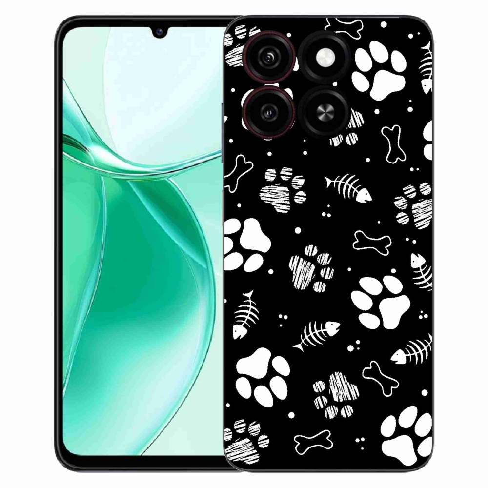 ZTE Blade A35 zselés tok mmCase - kutyamancsok