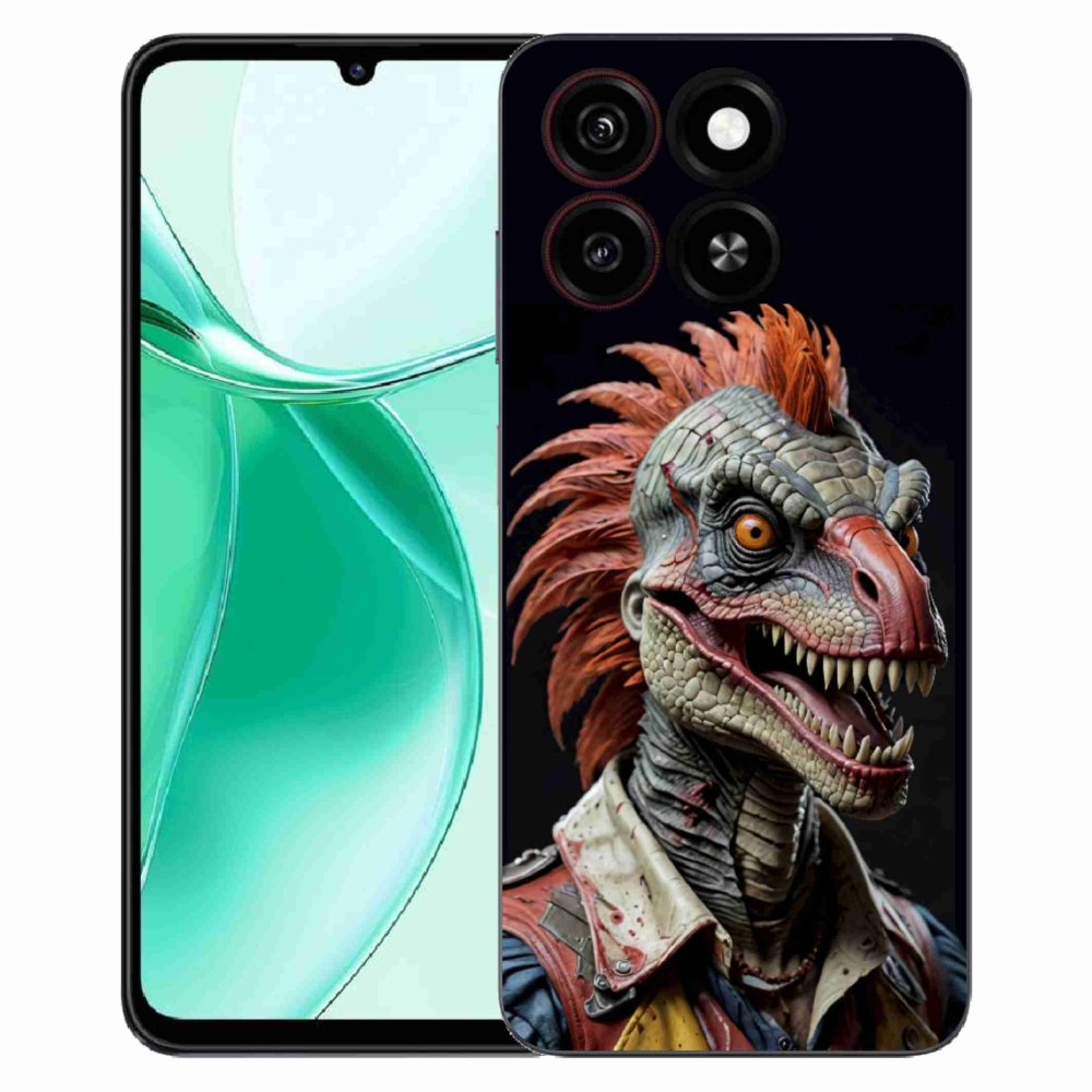 ZTE Blade A35 zselés borító mmCase - punk dinoszaurusz
