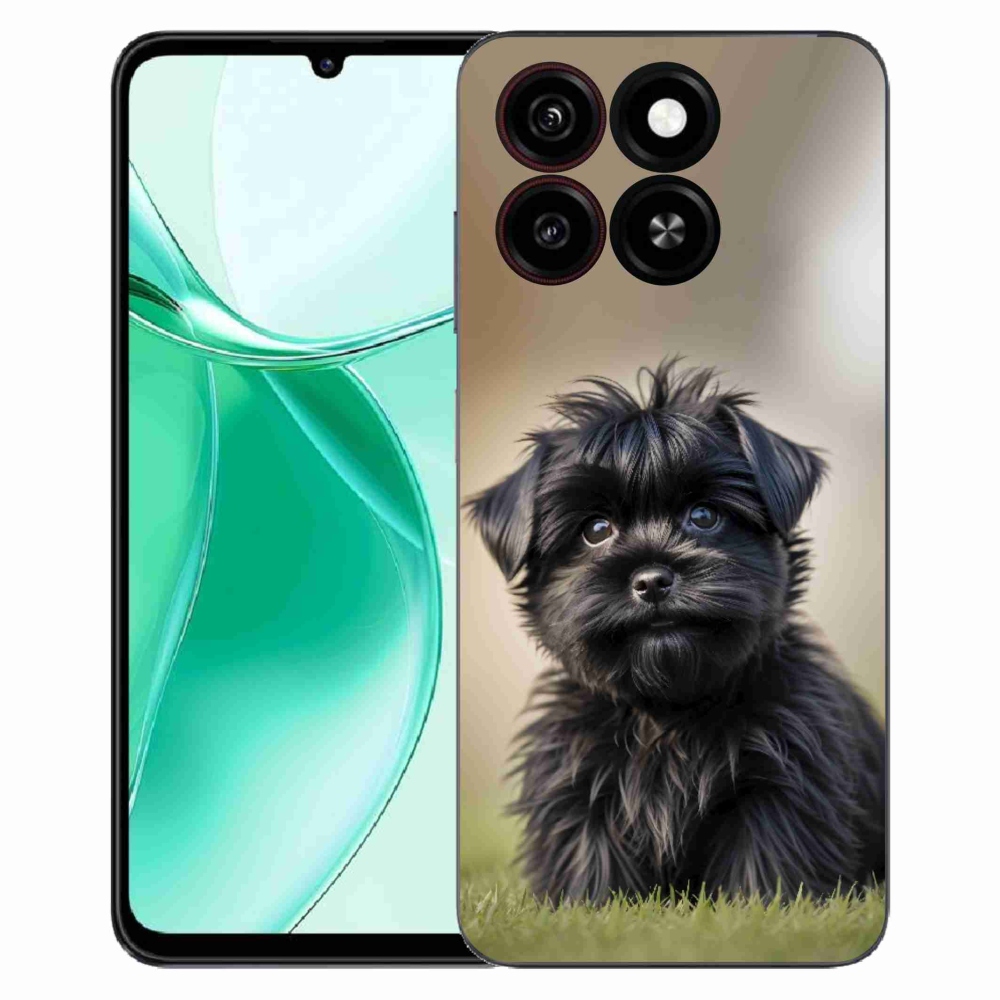 ZTE Blade A35 zselés tok mmCase - aranyos fekete kutya