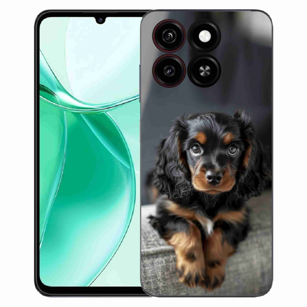 ZTE Blade A35 zselés tok mmCase - aranyos hosszúszőrű tacskó