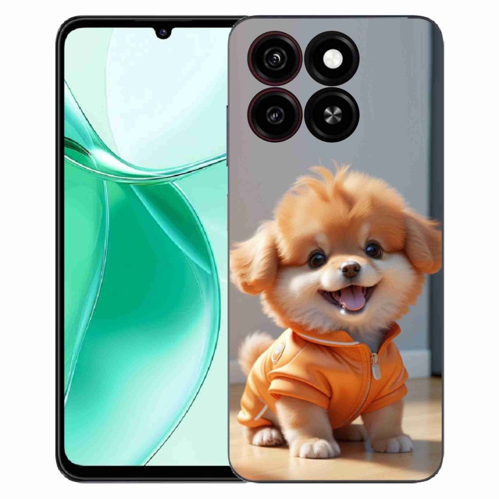 ZTE Blade A35 zselés tok mmCase - aranyos pomerániai pulóverben