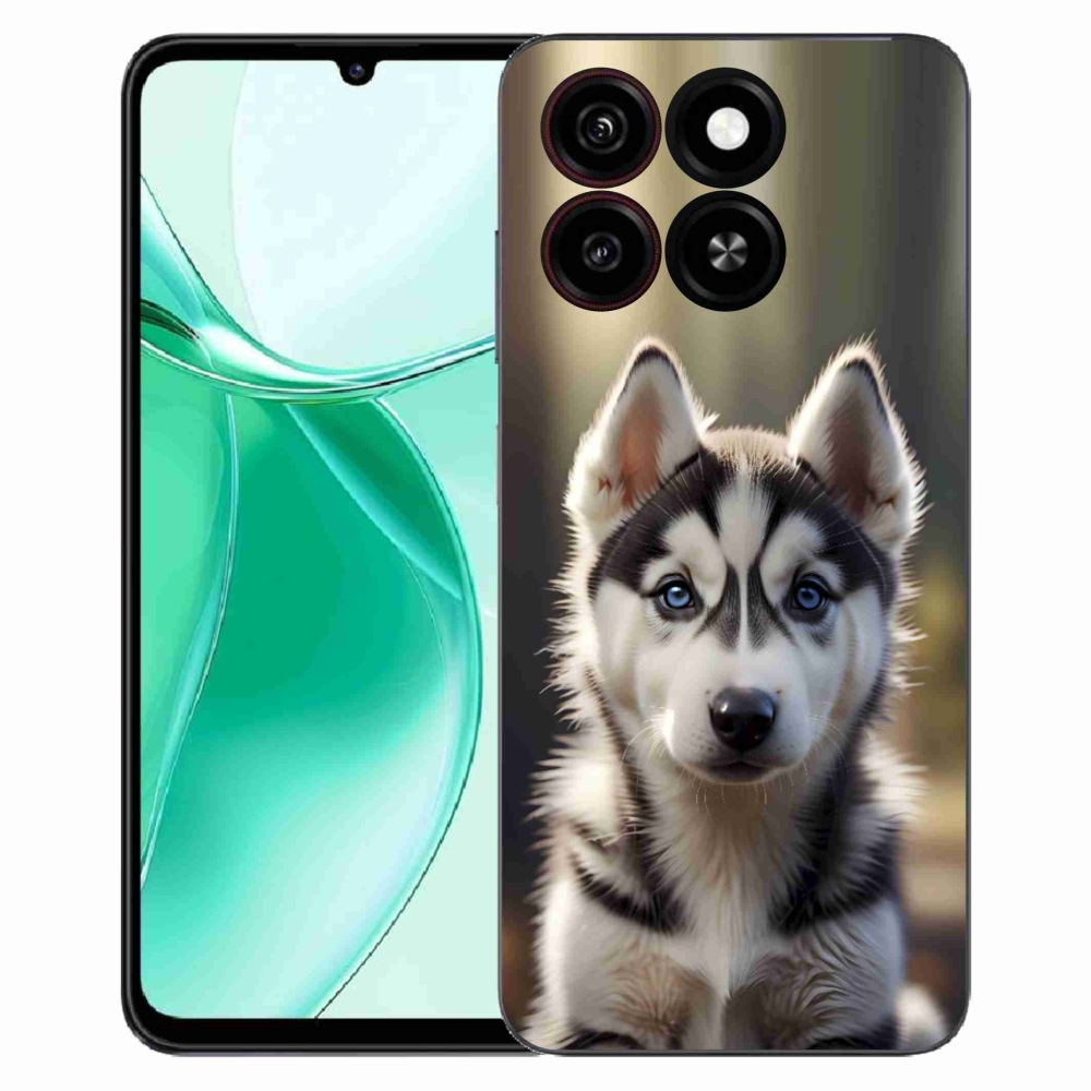 ZTE Blade A35 zselés tok mmCase - aranyos szibériai husky