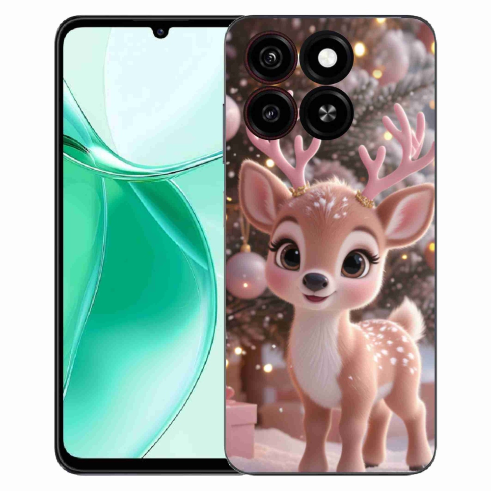 ZTE Blade A35 zselés tok mmCase - aranyos rénszarvas