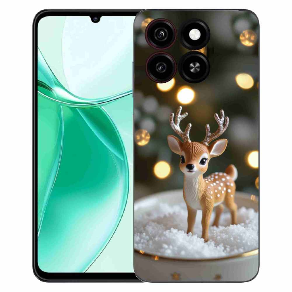 ZTE Blade A35 zselés tok mmCase - aranyos karácsonyi szarvasok