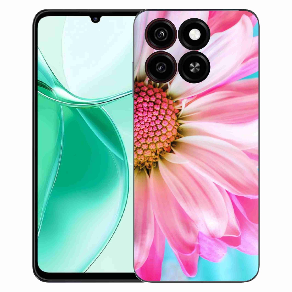 ZTE Blade A35 zselés borító mmCase - rózsaszín virág
