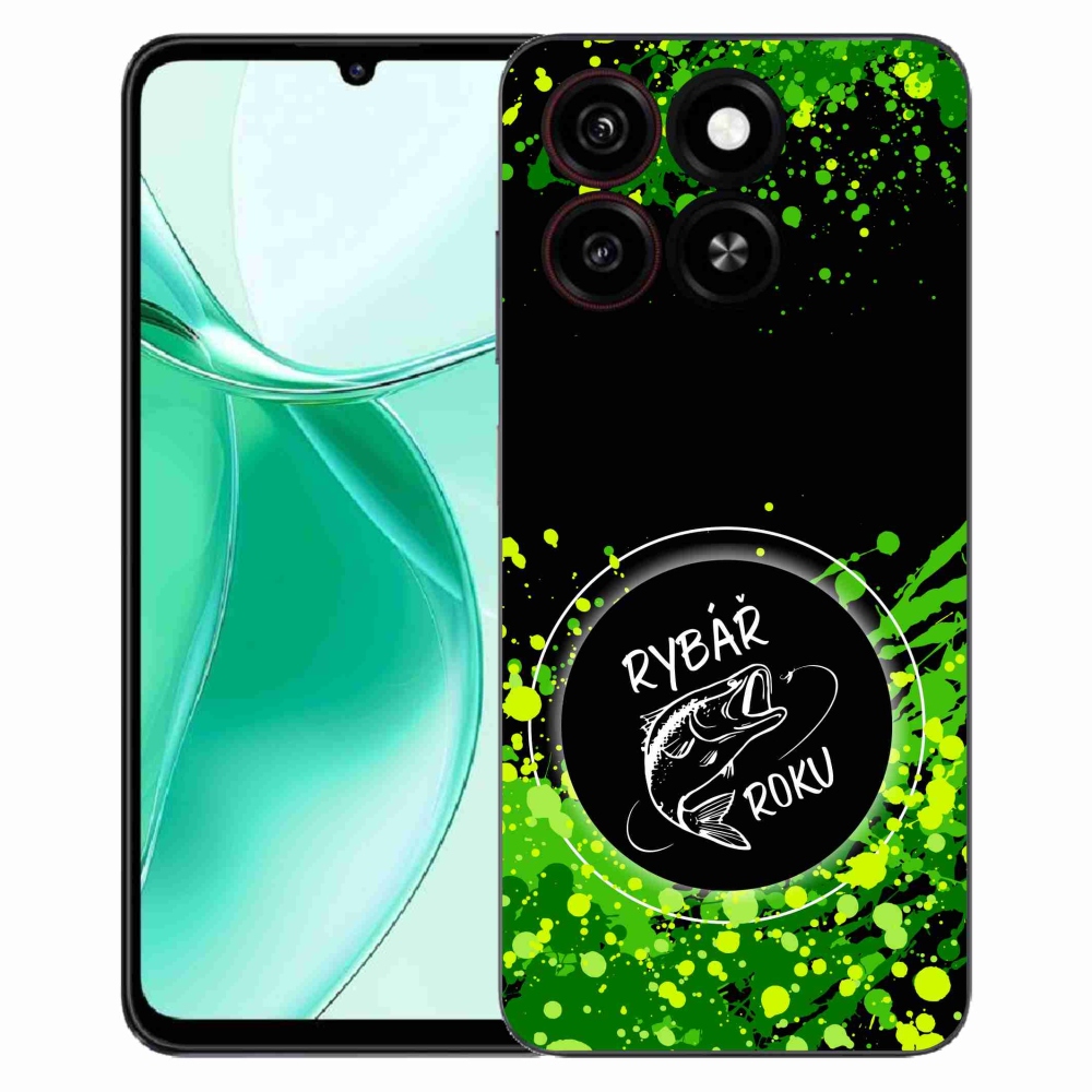 ZTE Blade A35 zselés borító mmCase - az év horgásza fekete háttérrel