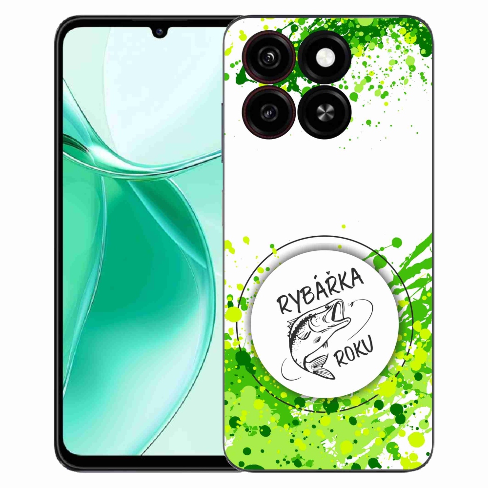 ZTE Blade A35 zselés borító mmCase - az év halásznője fehér háttérrel