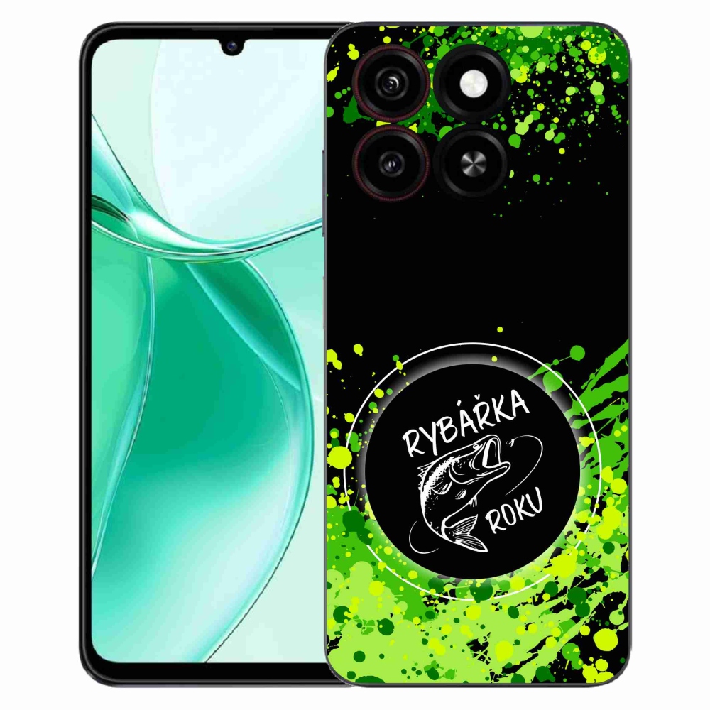 ZTE Blade A35 zselés borító mmCase - az év horgásza fekete háttérrel