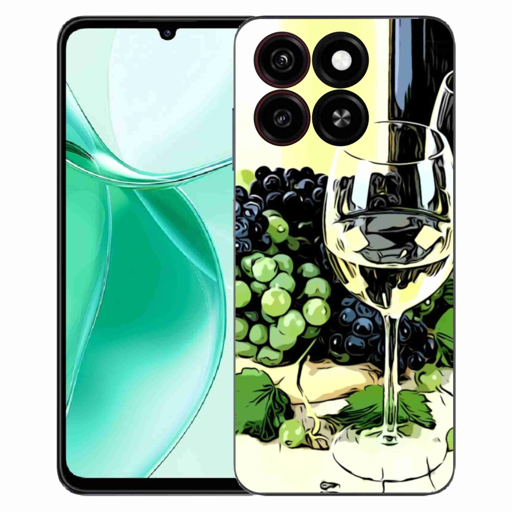 ZTE Blade A35 zselés tok mmCase - pohár bor