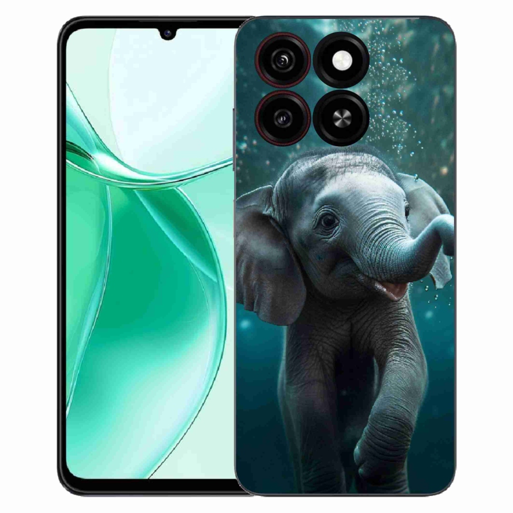 ZTE Blade A35 zselés tok mmCase - elefánt a víz alatt