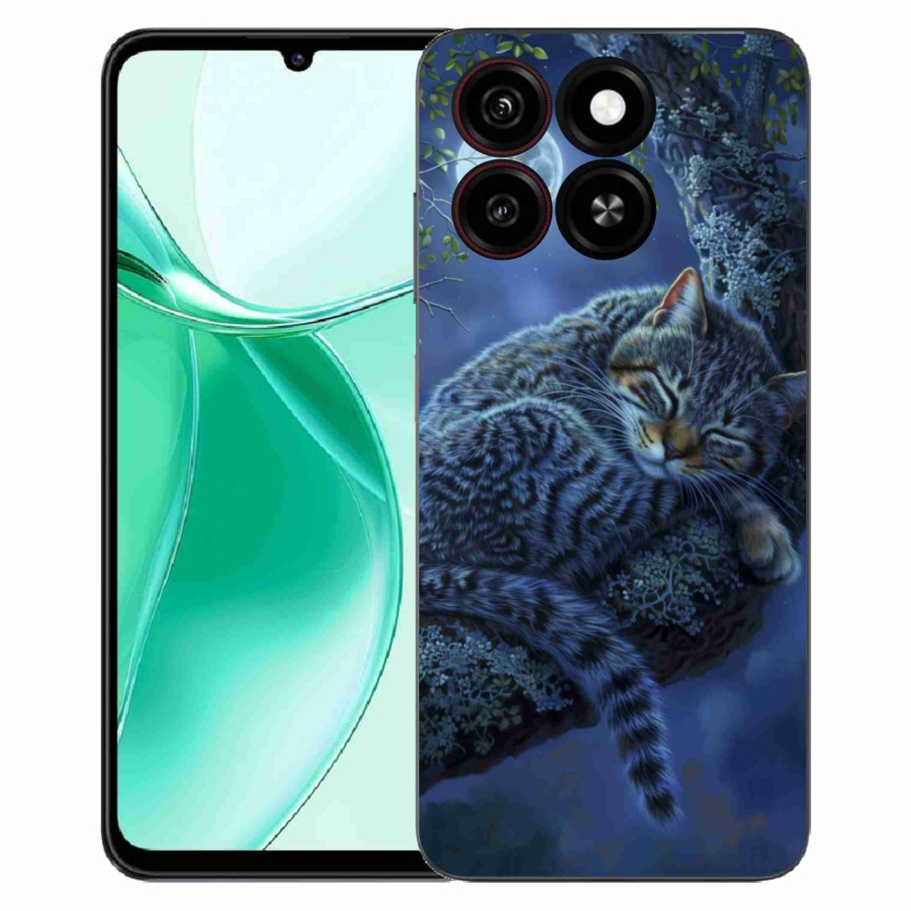 ZTE Blade A35 zselés tok mmCase - alvó macska