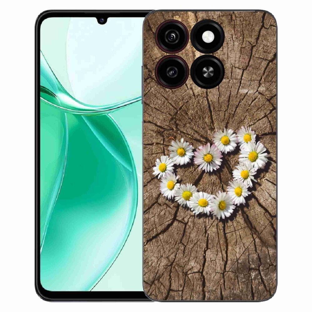 ZTE Blade A35 zselés borító mmCase - Százszorszépek szíve