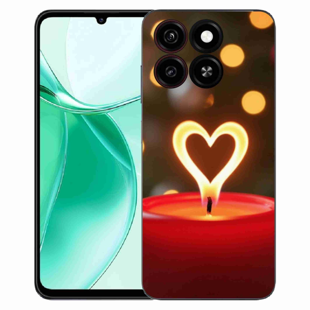 ZTE Blade A35 zselés borítás mmCase - lángszív a ZTE Blade A35-hez