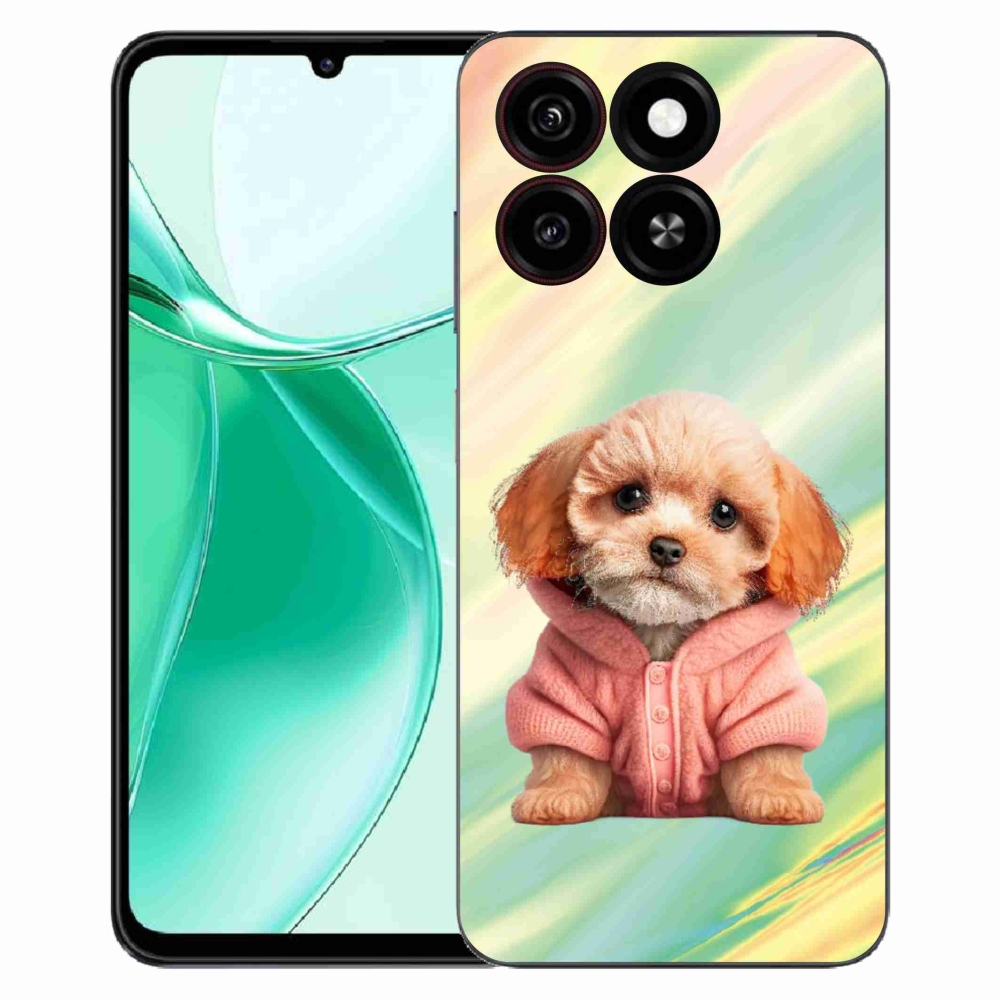 ZTE Blade A35 zselés tok mmCase - pulóveres kiskutya