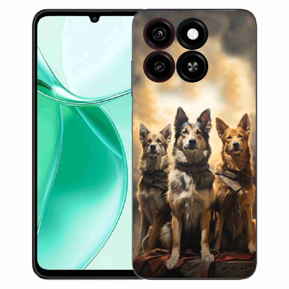 ZTE Blade A35 zselés borítás mmCase - három kutya