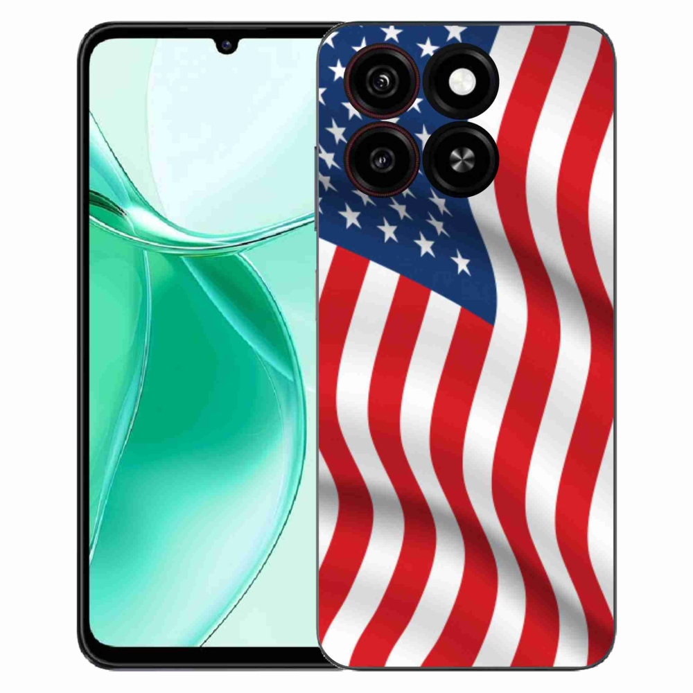ZTE Blade A35 zselés tok mmCase - amerikai zászlóhoz