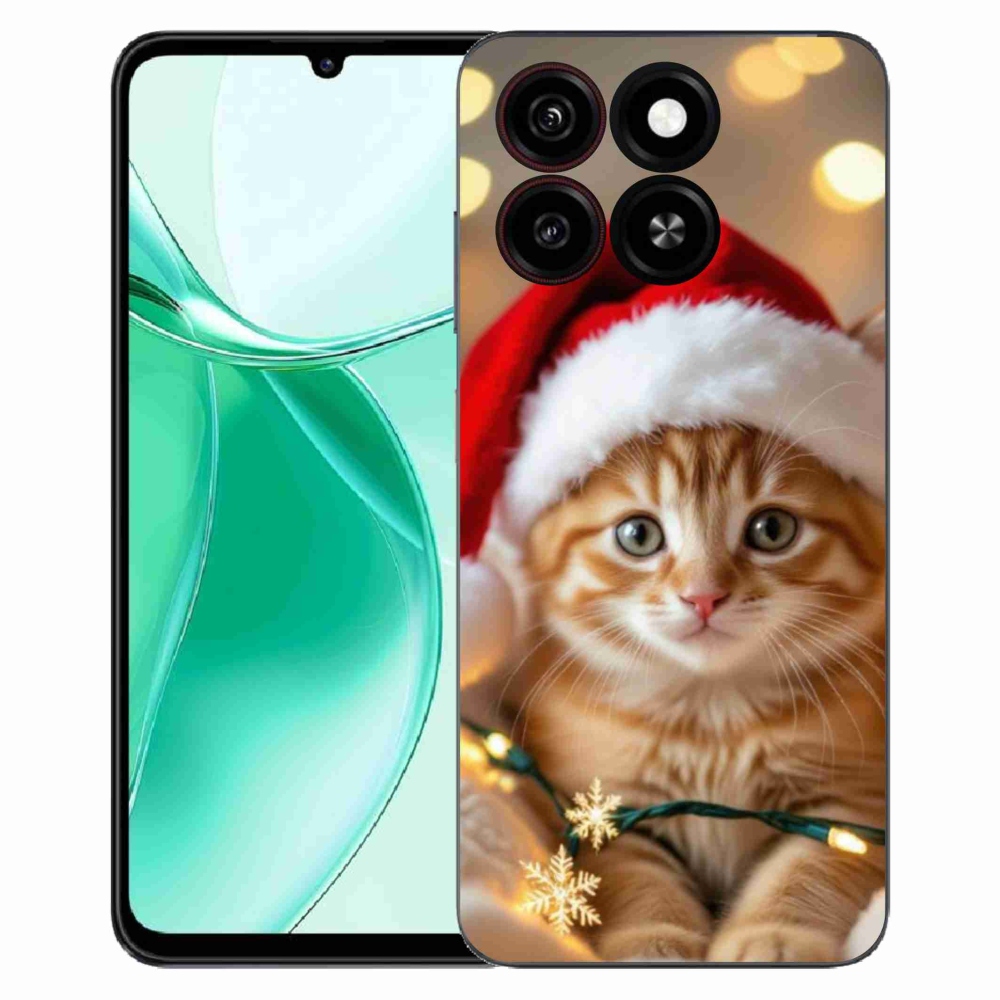 ZTE Blade A35 zselés borító mmCase - Karácsonyi cica
