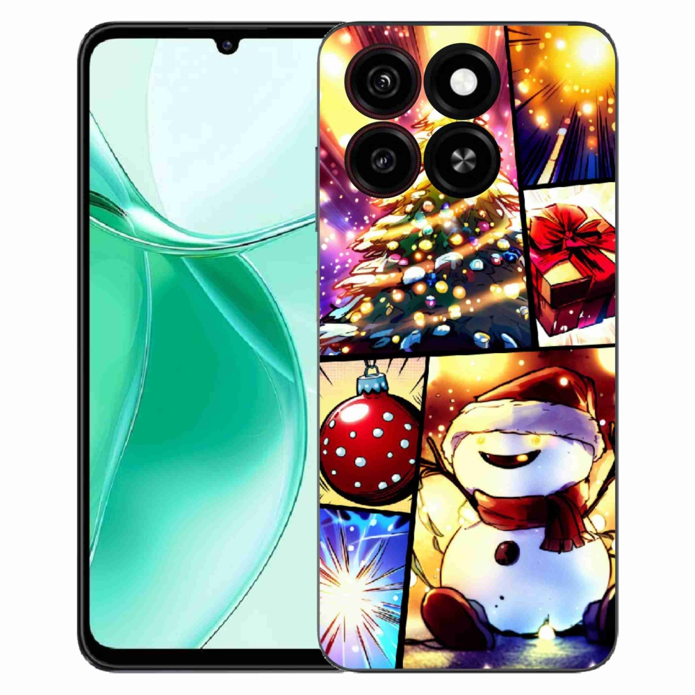 ZTE Blade A35 zselés tok mmCase - Karácsonyi motívumok 1