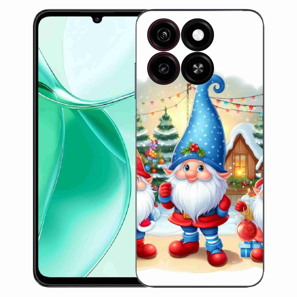 ZTE Blade A35 zselés tok mmCase - Karácsonyi manók