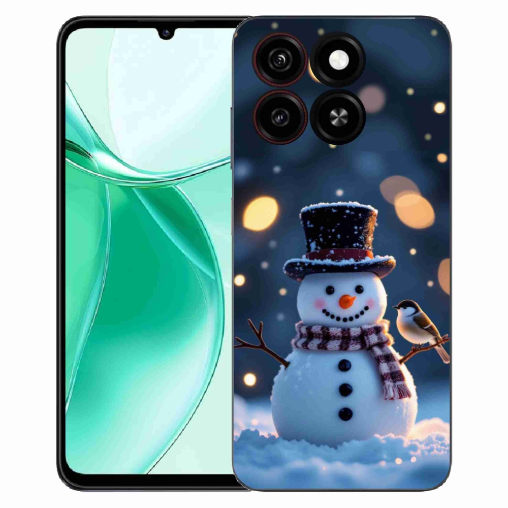 ZTE Blade A35 zselés tok mmCase - Karácsonyi hóember