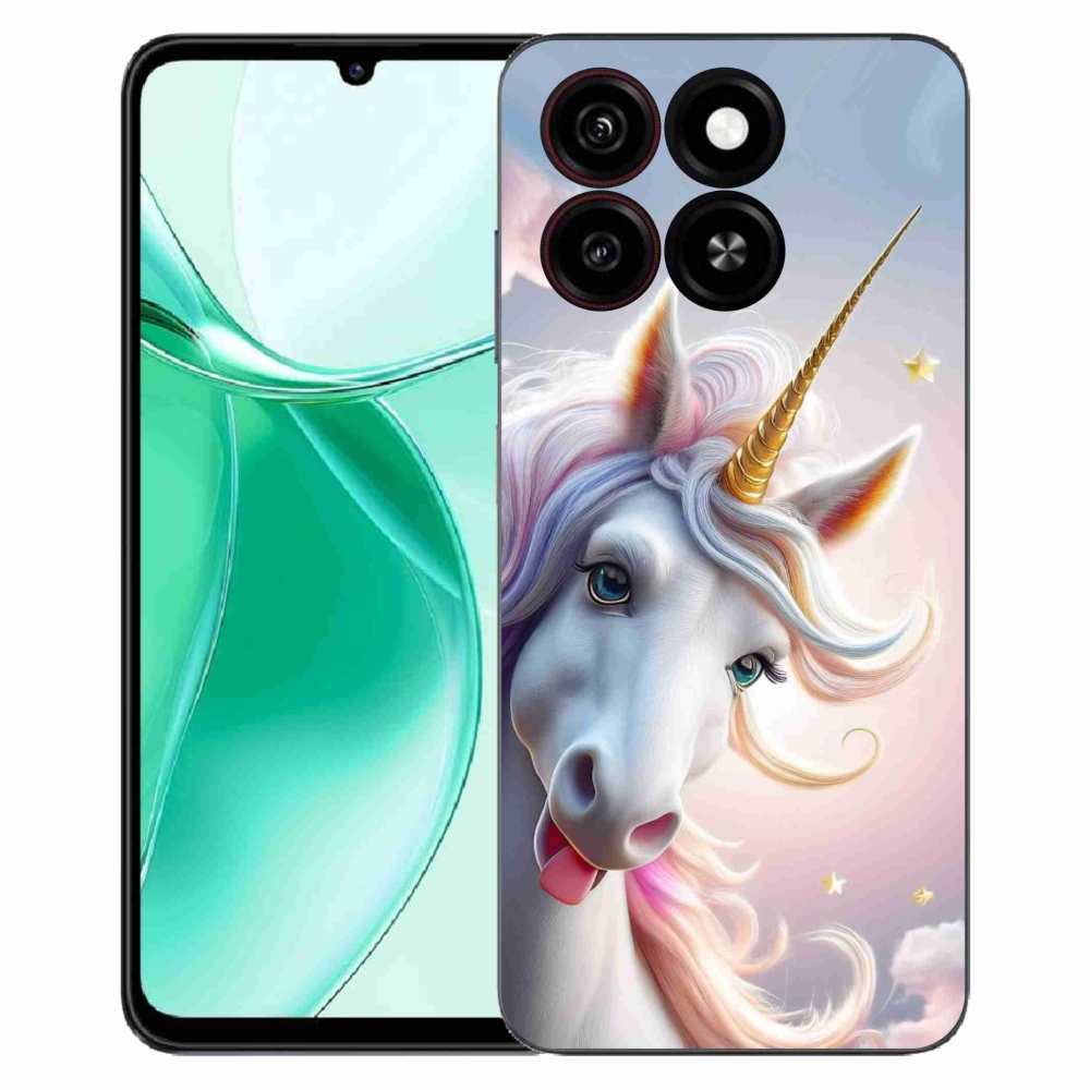 ZTE Blade A35 zselés tok mmCase - vidám egyszarvú