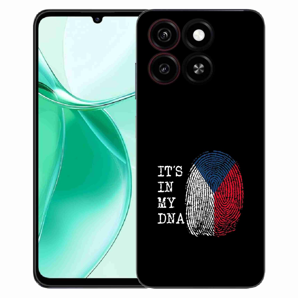 ZTE Blade A35 zselés borítás mmCase - zászlós ujjlenyomat fekete háttérrel