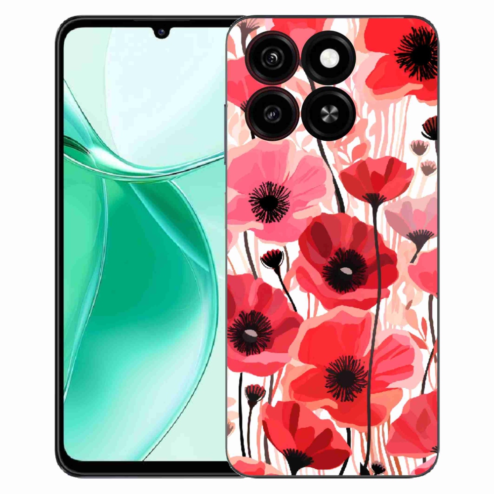 ZTE Blade A35 zselés tok mmCase - mákos 1