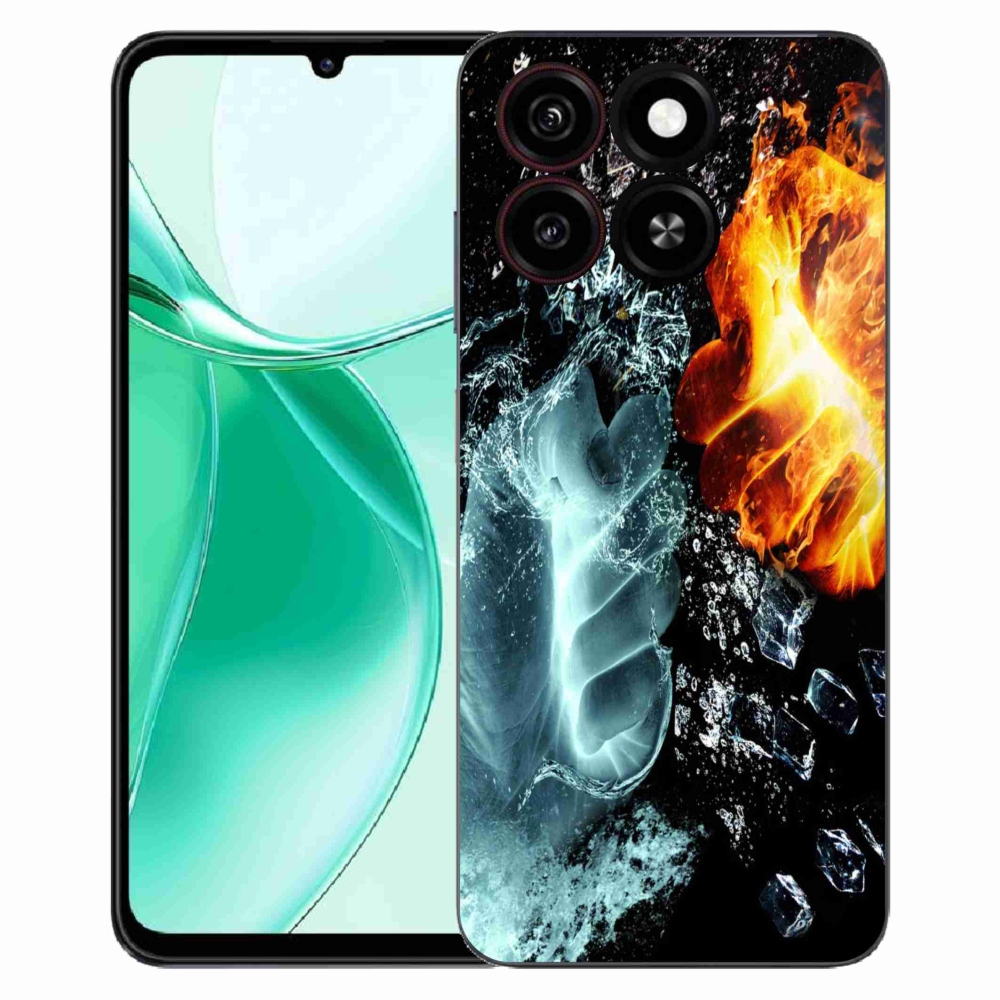 ZTE Blade A35 zselés tok mmCase - víz és tűz