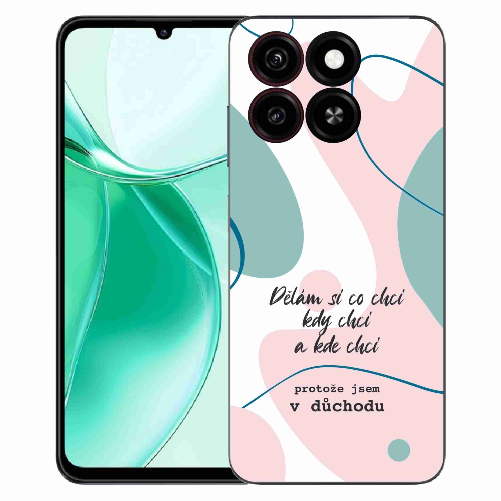 ZTE Blade A35 zselés borító mmCase - vicces szöveg 10 fehér háttér