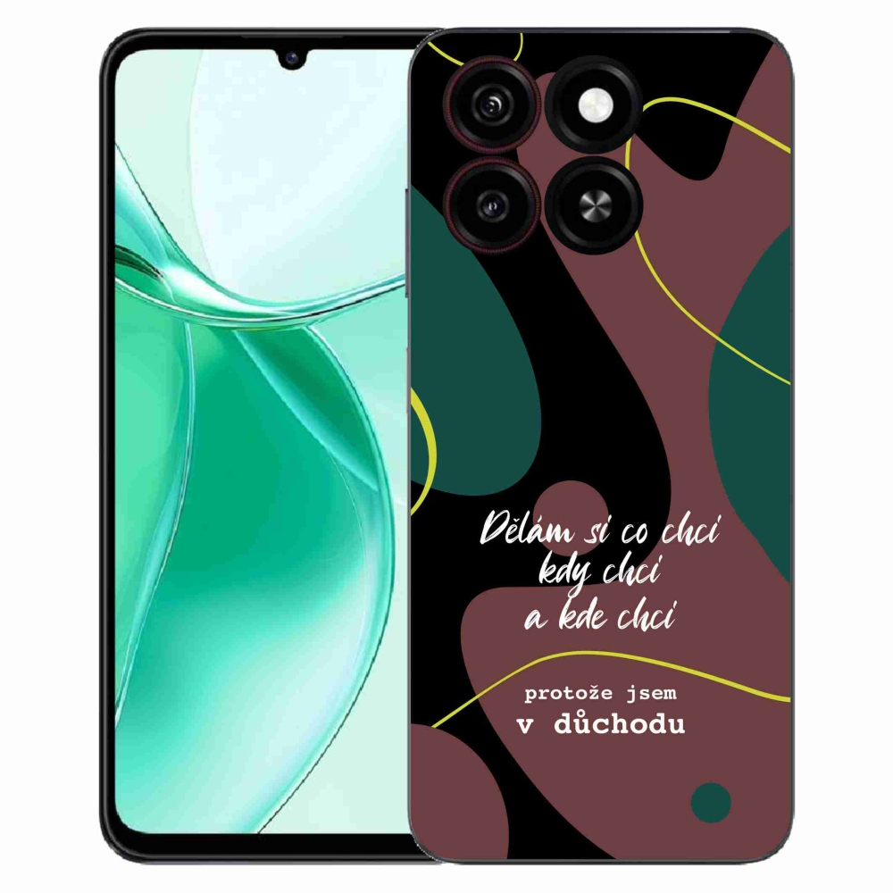 ZTE Blade A35 zselés borító mmCase - vicces szöveg 10 fekete háttér