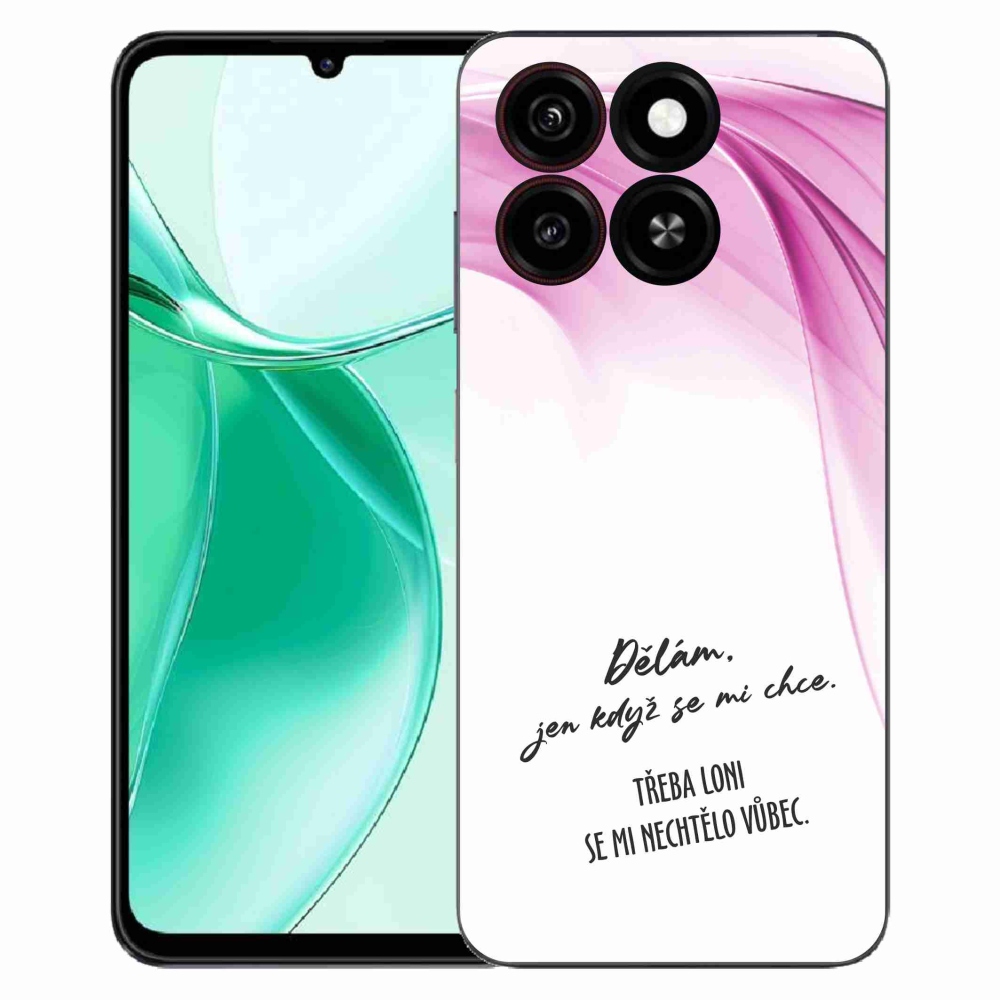 ZTE Blade A35 zselés borító mmCase - vicces szöveg 12 fehér háttér