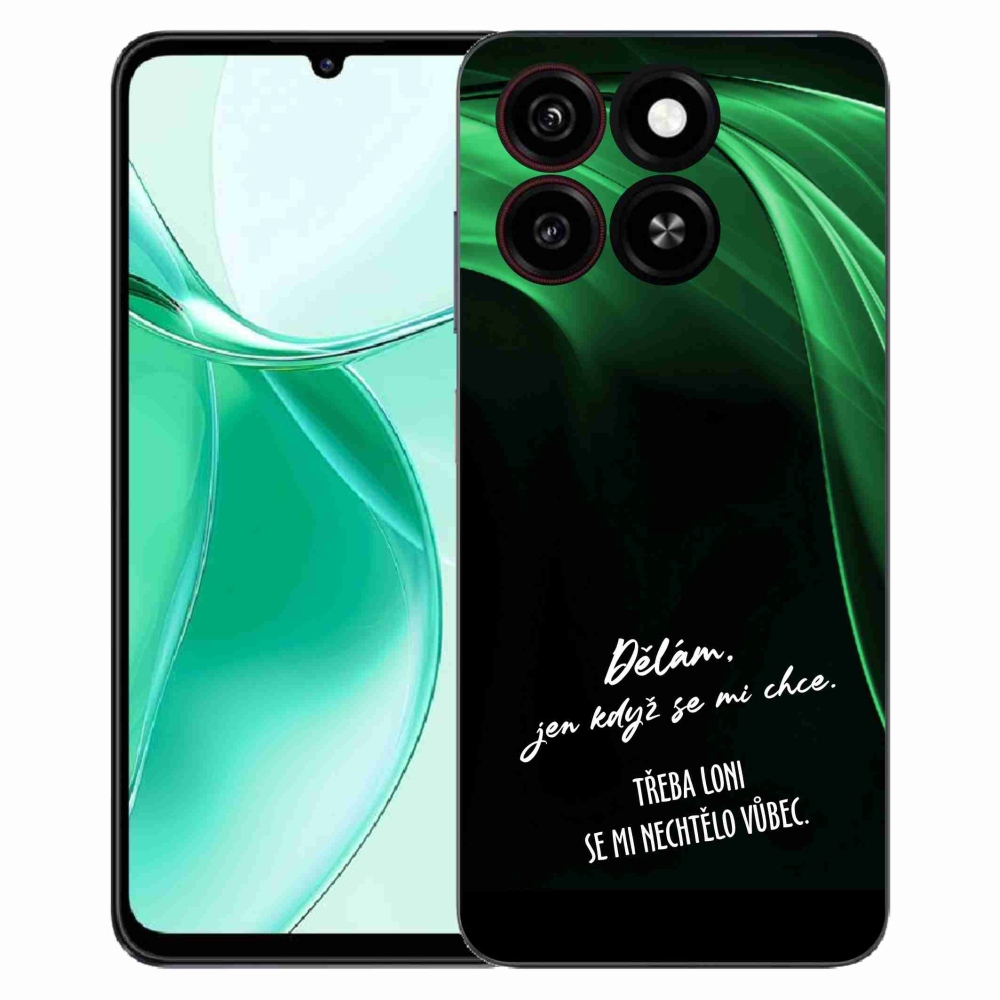 ZTE Blade A35 zselés borító mmCase - vicces szöveg 12 fekete háttér