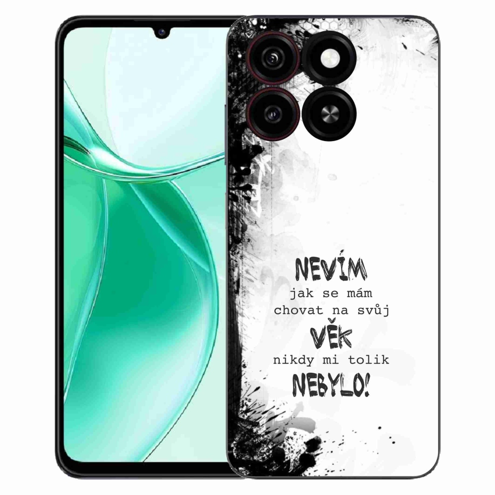 ZTE Blade A35 zselés borító mmCase - vicces szöveg 14 fehér háttér