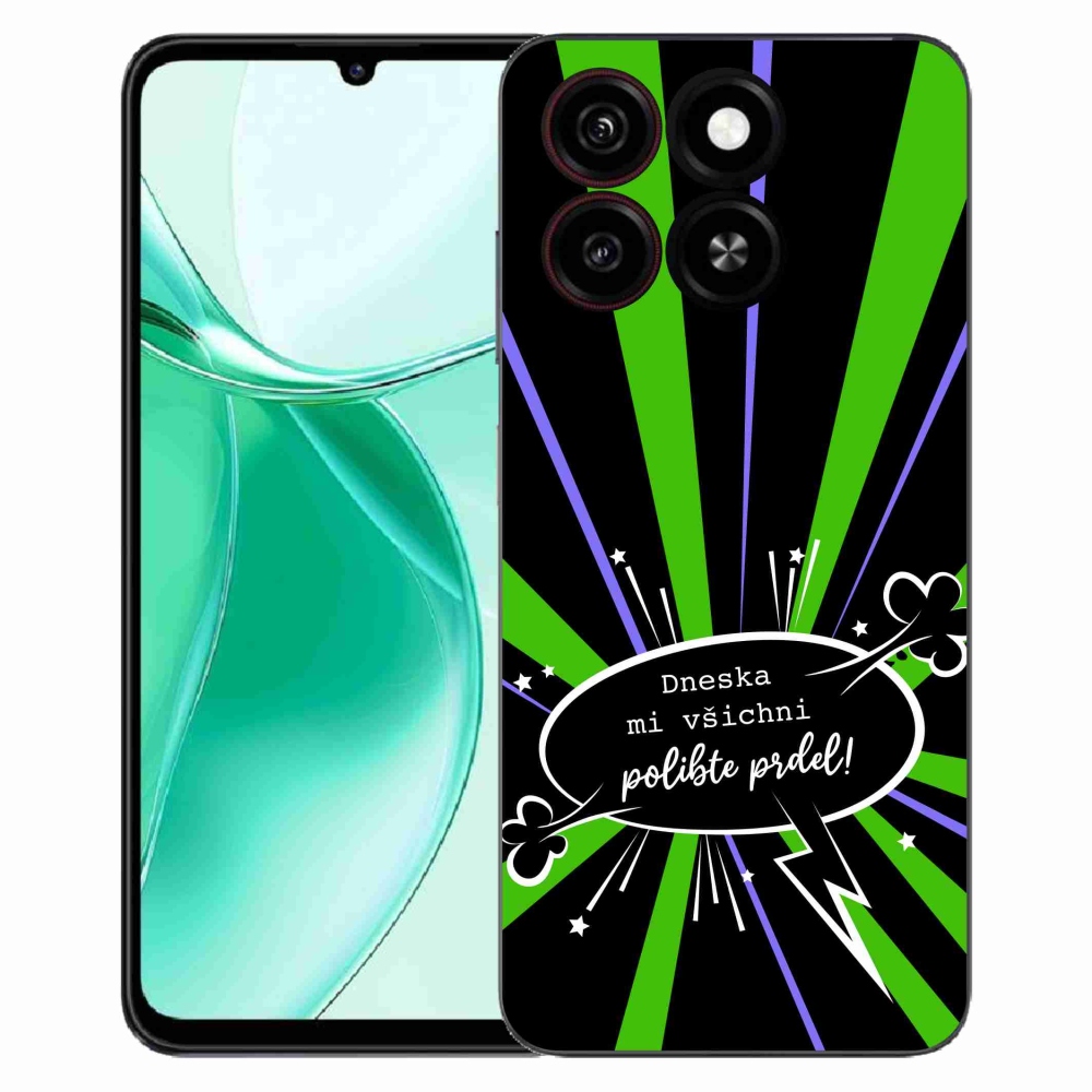 ZTE Blade A35 zselés borító mmCase - vicces szöveg 15 fekete háttér