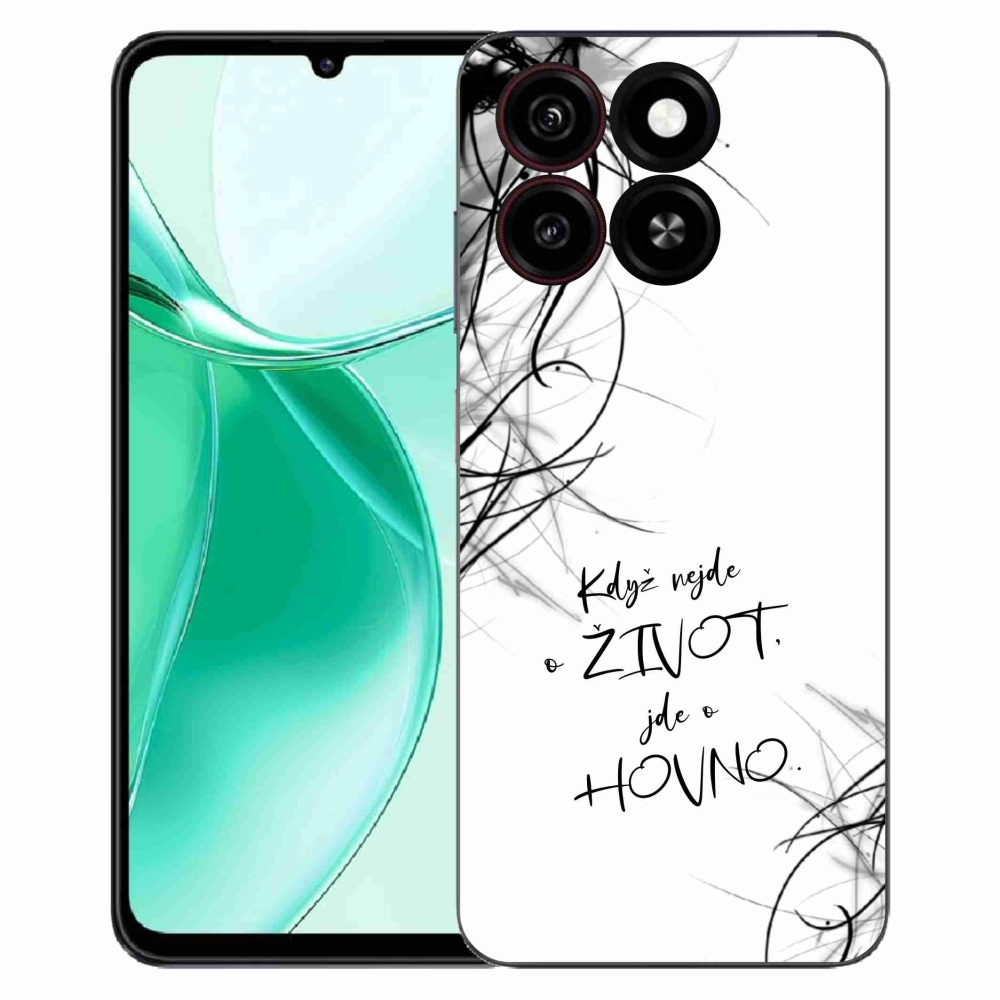 ZTE Blade A35 zselés borító mmCase - vicces szöveg 16 fehér háttér