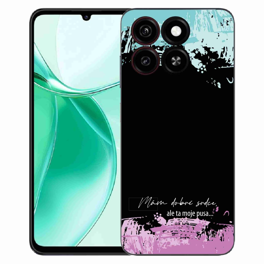 ZTE Blade A35 zselés borító mmCase - vicces szöveg 3 fekete háttér