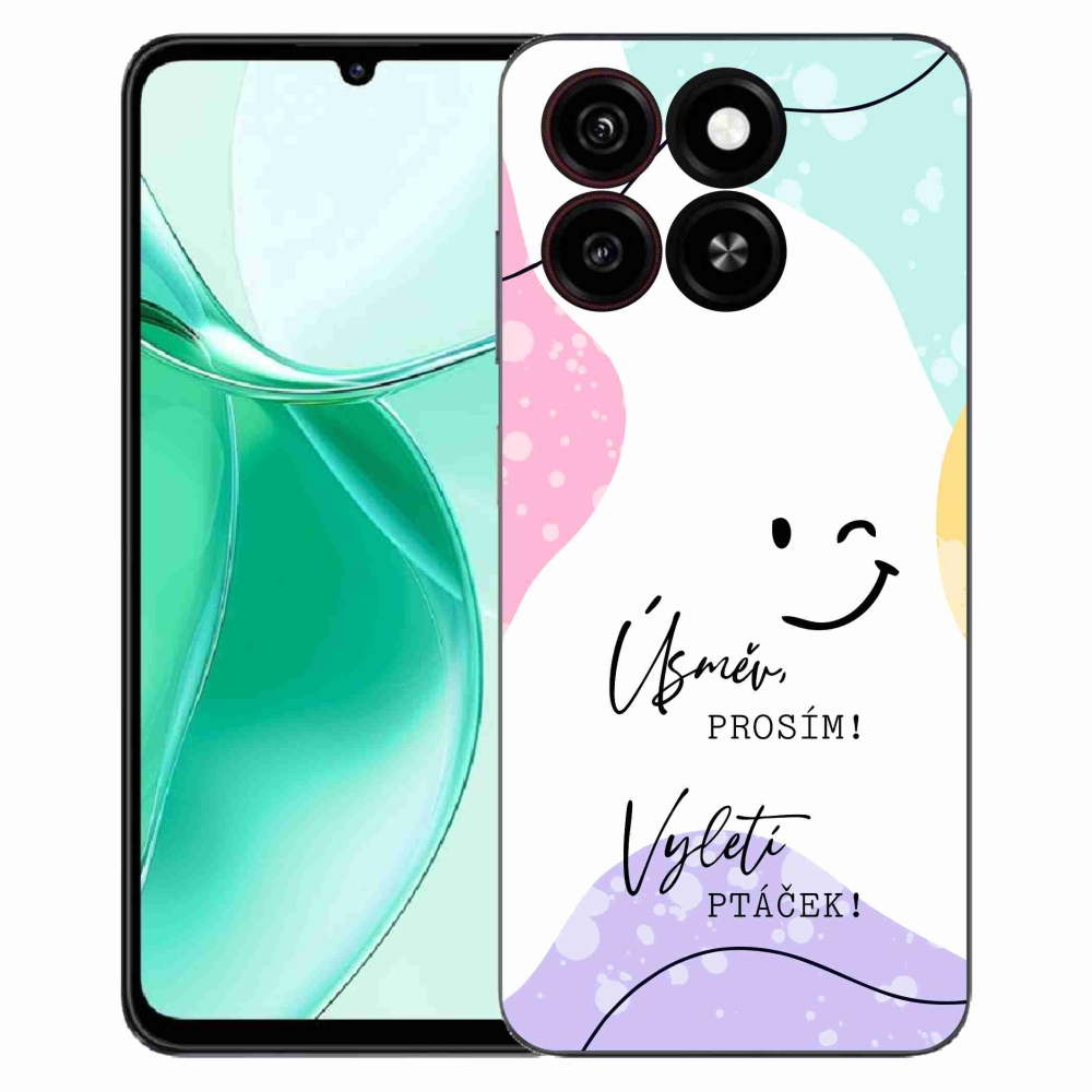 ZTE Blade A35 zselés borító mmCase - vicces szöveg 4 fehér háttérrel