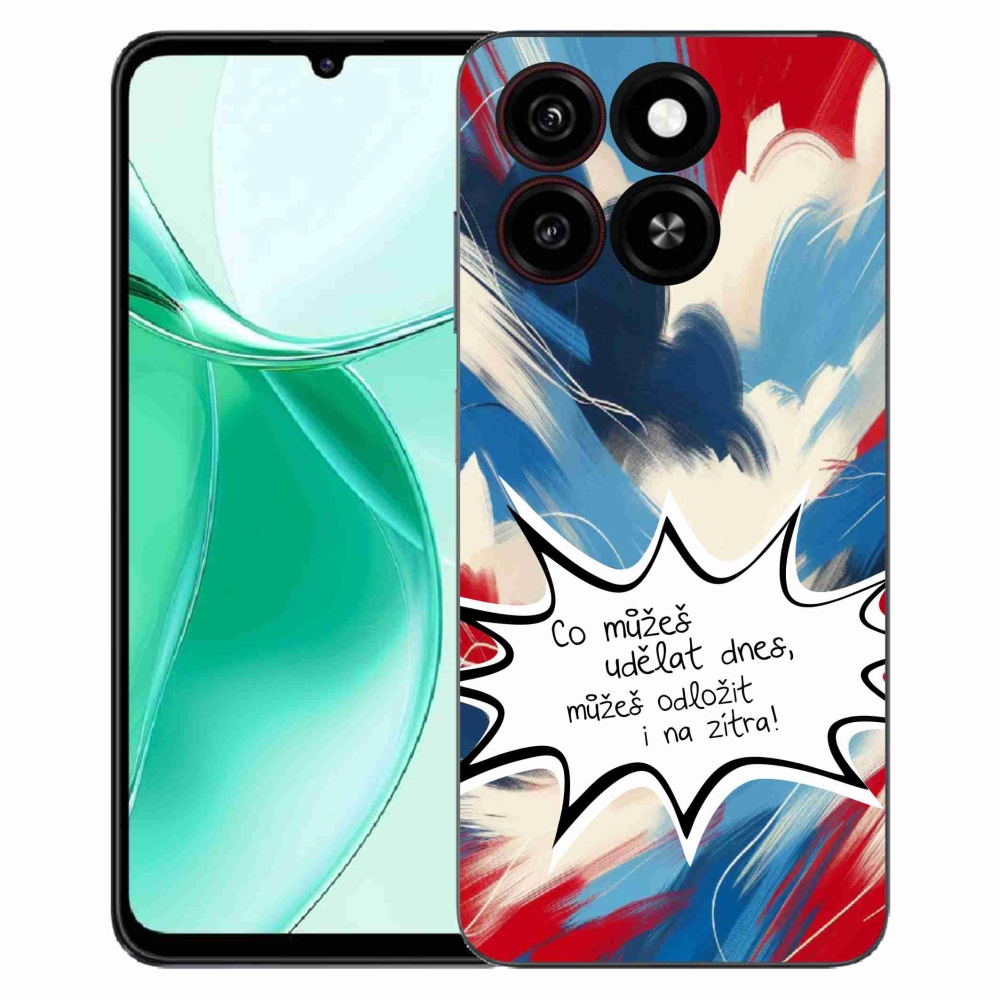 ZTE Blade A35 zselés borító mmCase - vicces szöveg 9 fehér háttér