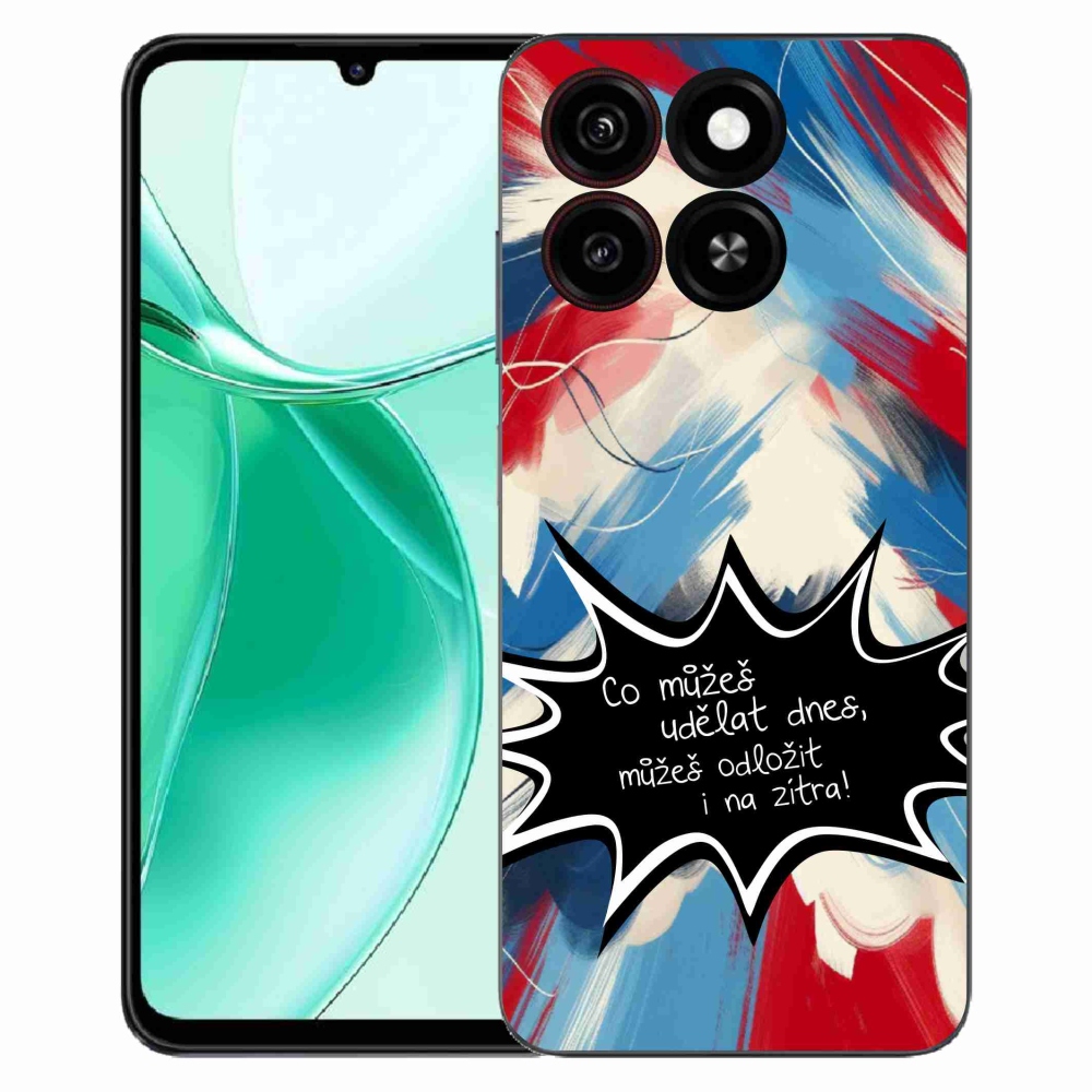 ZTE Blade A35 zselés borító mmCase - vicces szöveg 9 fekete háttér