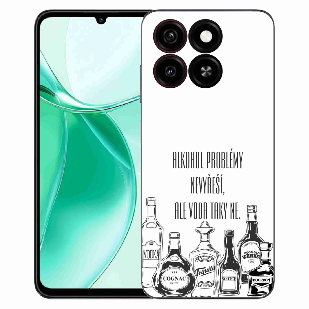 ZTE Blade A35 zselés borító mmCase - vicces szöveg fehér háttérrel