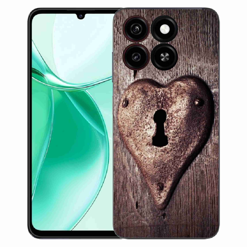 ZTE Blade A35 zselés tok mmCase - szív alakú lakat