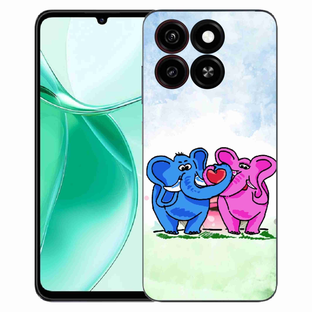 ZTE Blade A35 zselés borító mmCase - szerelmes elefántok
