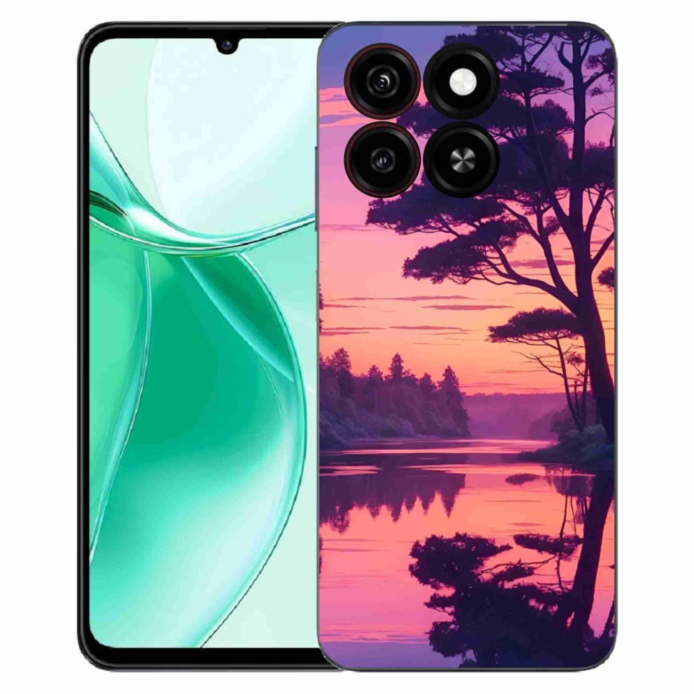 ZTE Blade A35 zselés borítás mmCase - naplemente a tó felett